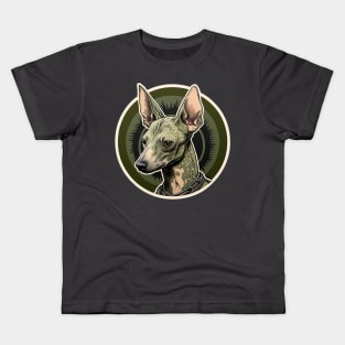 Xoloitzcuintli Camouflage Motif Kids T-Shirt